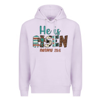 Lilac he is risen Premium Hoodie - Artiststas