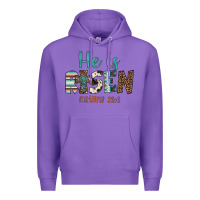 Purple he is risen Premium Hoodie - Artiststas