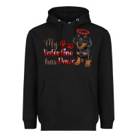 Black my valentine has paws Heavyweight Hoodie - RanaPortraitStore