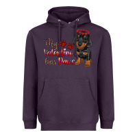 Plum my valentine has paws Heavyweight Hoodie - RanaPortraitStore