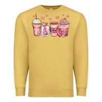 Antique Gold mother's day floral coffee cups Premium Sweatshirt - Zillion Design Studio