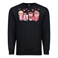Black mother's day floral coffee cups Premium Sweatshirt - Zillion Design Studio