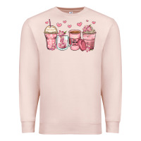 Pale Pink mother's day floral coffee cups Premium Sweatshirt - Zillion Design Studio