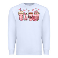 White mother's day floral coffee cups Premium Sweatshirt - Zillion Design Studio