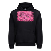 Black Distressed breast cancer background Urban Hoodie - Jasminsmagicworld