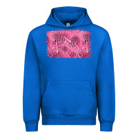 Cobalt Distressed breast cancer background Urban Hoodie - Jasminsmagicworld