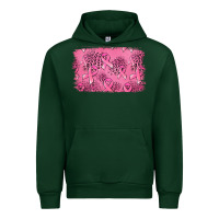 Forest Green Distressed breast cancer background Urban Hoodie - Jasminsmagicworld