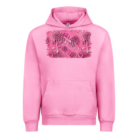 Fuchsia Pink Distressed breast cancer background Urban Hoodie - Jasminsmagicworld