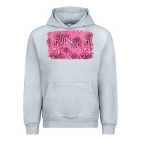 Heather Grey Distressed breast cancer background Urban Hoodie - Jasminsmagicworld