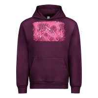 Mauve Wine Distressed breast cancer background Urban Hoodie - Jasminsmagicworld
