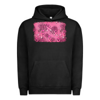 Pigment Black Distressed breast cancer background Urban Hoodie - Jasminsmagicworld