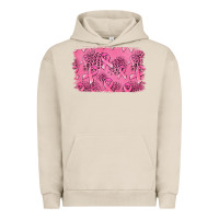 Pigment French Oak Distressed breast cancer background Urban Hoodie - Jasminsmagicworld