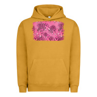 Distressed Breast Cancer Background Urban Hoodie | Teevron