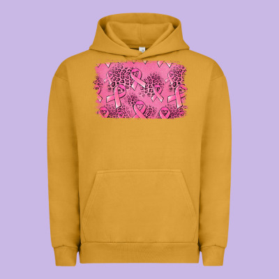 Distressed Breast Cancer Background Urban Hoodie Designed By Jasminsmagicworld