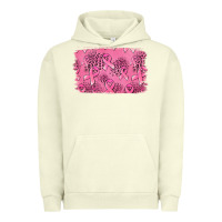Pigment Pistachio Distressed breast cancer background Urban Hoodie - Jasminsmagicworld
