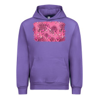 Tulip Distressed breast cancer background Urban Hoodie - Jasminsmagicworld