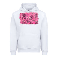 White Distressed breast cancer background Urban Hoodie - Jasminsmagicworld