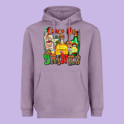 Cinco De Drinko Heavyweight Hoodie Designed By Zillion Design Studio