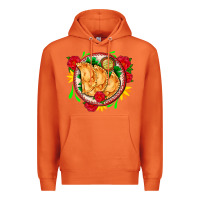 Carrot empanadas plate and roses Premium Hoodie - AdoDesignShop