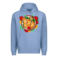Colony Blue empanadas plate and roses Premium Hoodie - AdoDesignShop