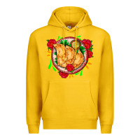 Lemon empanadas plate and roses Premium Hoodie - AdoDesignShop