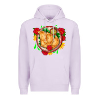 Lilac empanadas plate and roses Premium Hoodie - AdoDesignShop