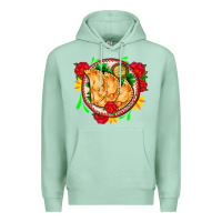 Seafoam empanadas plate and roses Premium Hoodie - AdoDesignShop