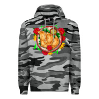 Slate Camo empanadas plate and roses Premium Hoodie - AdoDesignShop