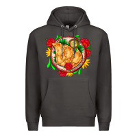 Smoke empanadas plate and roses Premium Hoodie - AdoDesignShop