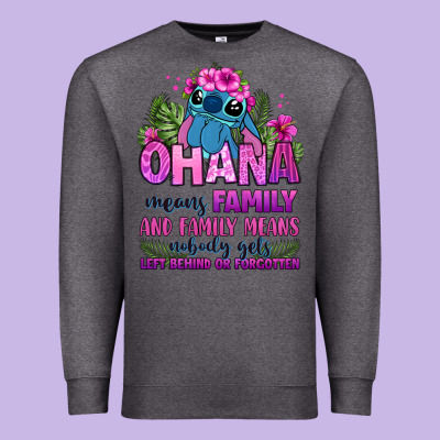 Ohana Means Family Premium Sweatshirt Designed By Zillion Design Studio