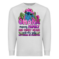 Dove Grey ohana means family Premium Sweatshirt - Zillion Design Studio