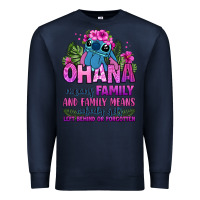 Navy ohana means family Premium Sweatshirt - Zillion Design Studio