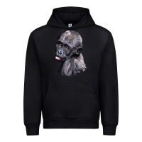 Black Baby Gorilla Head Urban Hoodie - LillyAllenDesigns