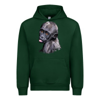 Foreset Green Baby Gorilla Head Urban Hoodie - LillyAllenDesigns