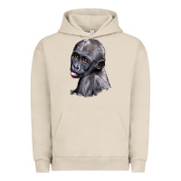 Pigment French Oak Baby Gorilla Head Urban Hoodie - LillyAllenDesigns