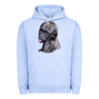 Pigment Grape Ice Baby Gorilla Head Urban Hoodie - LillyAllenDesigns