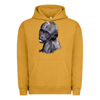 Pigment Peanut Butter Baby Gorilla Head Urban Hoodie - LillyAllenDesigns
