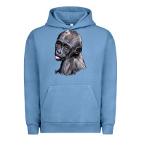 Baby Gorilla Head Urban Hoodie | Teevron