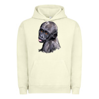 Pigment Pistachio Baby Gorilla Head Urban Hoodie - LillyAllenDesigns