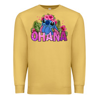 Antique Gold ohana stitch Premium Sweatshirt - Zillion Design Studio