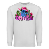 Dove Grey ohana stitch Premium Sweatshirt - Zillion Design Studio