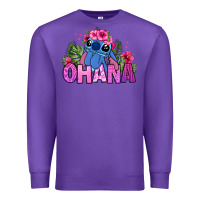 Purple ohana stitch Premium Sweatshirt - Zillion Design Studio