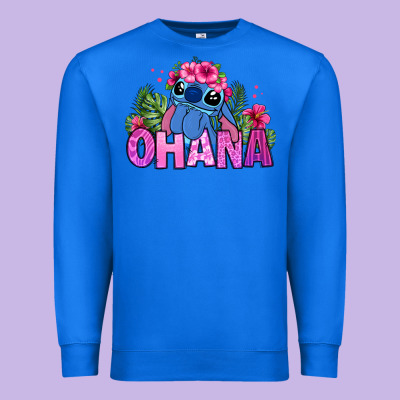 Ohana Stitch Premium Sweatshirt Designed By Zillion Design Studio