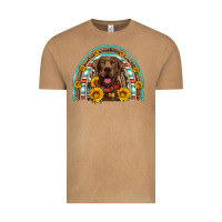 Vintage Camel chocolate labrador rainbow Vintage Tee - Artiststas