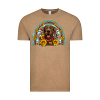 Vintage Coffee chocolate labrador rainbow Vintage Tee - Artiststas