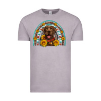 Vintage Zinc chocolate labrador rainbow Vintage Tee - Artiststas