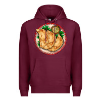 Burgundy empanada Premium Hoodie - AdoDesignShop