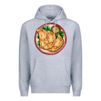 Heather Grey empanada Premium Hoodie - AdoDesignShop