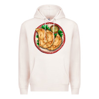 Pale Pink empanada Premium Hoodie - AdoDesignShop