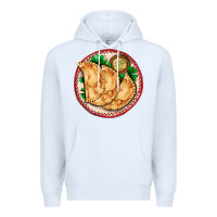 White empanada Premium Hoodie - AdoDesignShop